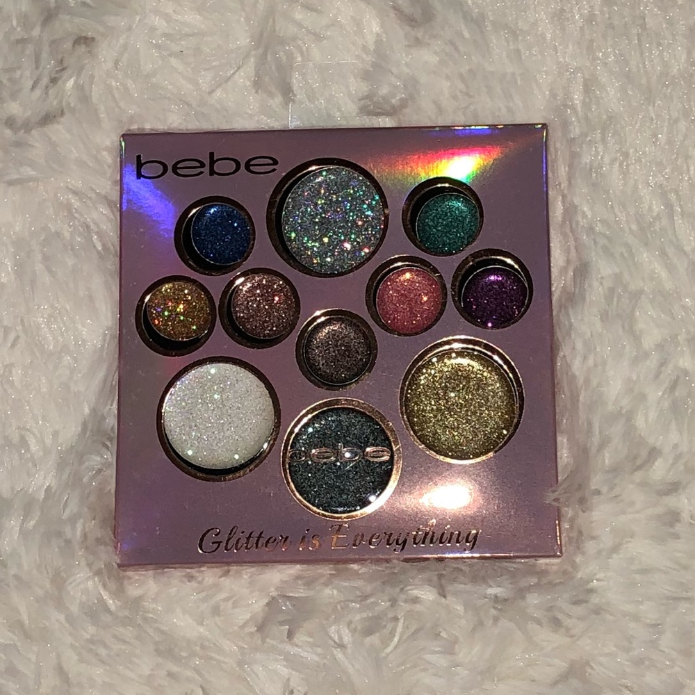 Bebe Glitter shadow and highlighter bundle